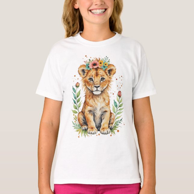Cute Söt bobcat unge T Shirt (Framsida)