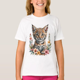Cute Söt bobcat unge T Shirt