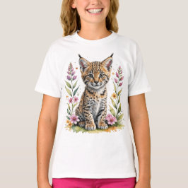 Cute Söt bobcat unge T Shirt