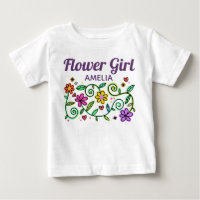 Cute Söt Flower Art Personlig Flower Girl