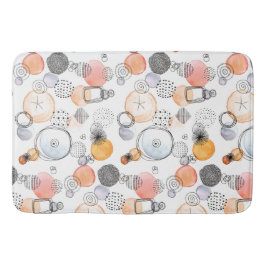 Cute Söt Mönster Rosa och Blue Abstrakt Badrumsmatta