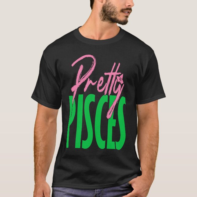 Cute söt pisces zodiac-tecken alias t shirt (Framsida)