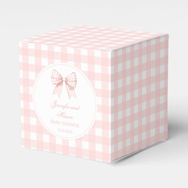 Cute, söt, rosa flicka dusch presentaskar (Framsidan Sidan)