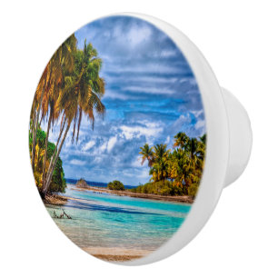 Cute Söt Summer Hawaiian Beach Watercolor Knopp