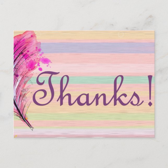 Cute Söt Tack Vykort (Framsida)