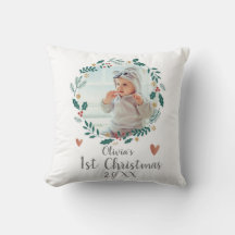 Cute Söt Wandan Baby Första julfoto