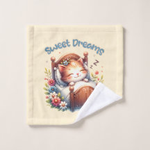 Cute sov Kitten Sweet drömmer Nursery decor
