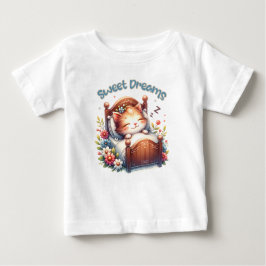 Cute sov Kitten Sweet drömmer Nursery decor T Shirt