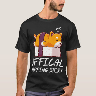 Cute sov shiba inu hund Officiell Napping Pullo T Shirt