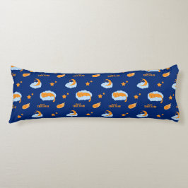 Cute sover katt på ett moln, söta drömmar kroppskudde