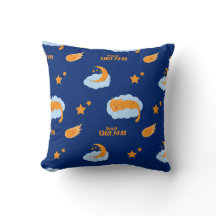 Cute sover katt på ett moln, söta drömmar