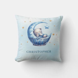 Cute sover nalle i baby crib kudde