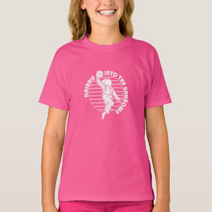 Cute Space Astronaut spelar basketboll T Shirt