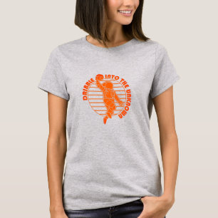 Cute Space Astronaut spelar basketboll T-Shirt
