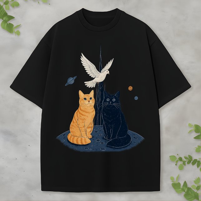 Cute Space Cat Astronaut Kitty Galaxy Lover Kawaii T Shirt (Skapare uppladdad)