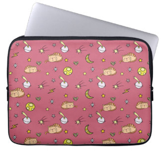 Cute Space Cat Pattern – Adorable Cosmic Kitty Laptop Fodral