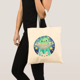Cute Space Creatand Bunny Rabbit Tygkasse
