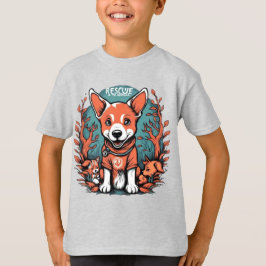Cute space-hund astronaut-marionett T-Shirt
