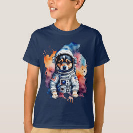Cute space hund astronaut-valp t shirt