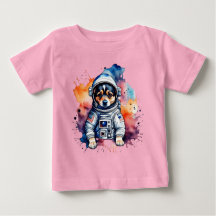 Cute space hund astronaut-valp
