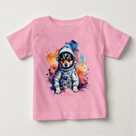 Cute space hund astronaut-valp t shirt