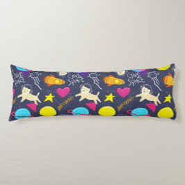Cute Space-katter Kroppskudde