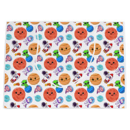 Cute Space Mönster Gift Bag
