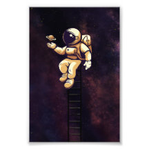Cute Spaceman Astronaut Art Galaxy Rymden