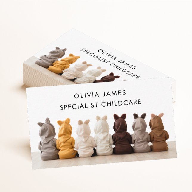 Cute Spädbarn Daycare Nursery Nanny Baby Sitter te Visitkort (Skapare uppladdad)