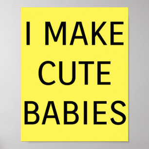 Cute Spädbarn Poster