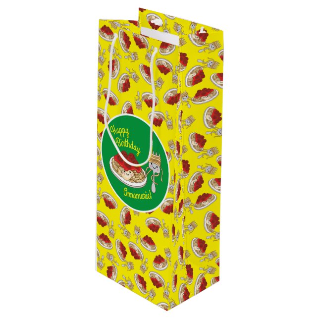 Cute Spaghetti Barns födelsedag Party Kawaii (Framsidan Vinklad)