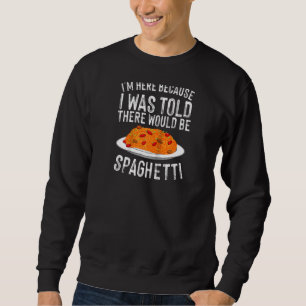 Cute Spaghetti För manar Kvinnor Spaghetti Pasta R Lång Ärmad Tröja