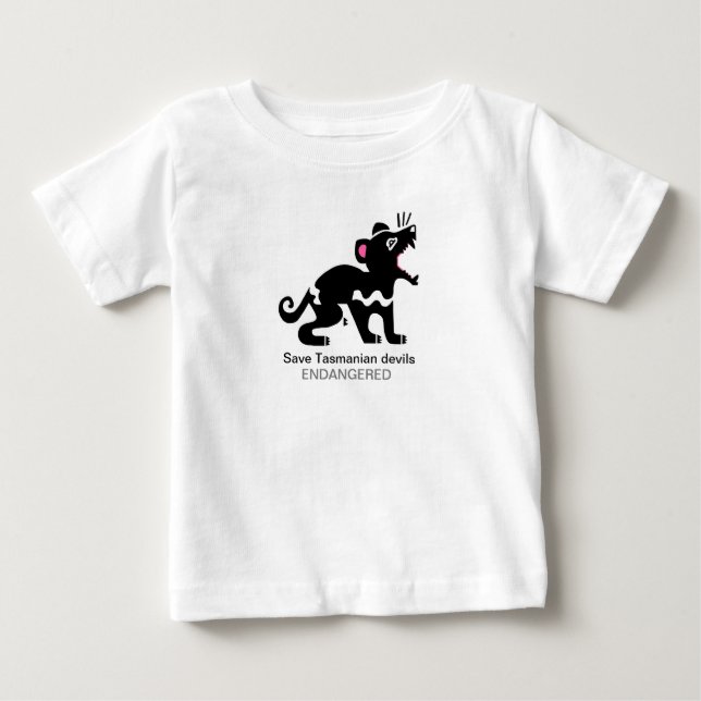 Cute Spara TASMANIAN DJÄVULEN-Australien - Wildlif T Shirt (Framsida)