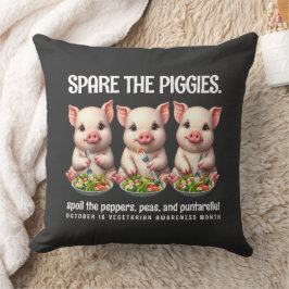 Cute Spare de iggies Eating Salads Kudde
