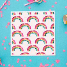 Cute Sparkly Sequin Rainbow Födelsedagsfest