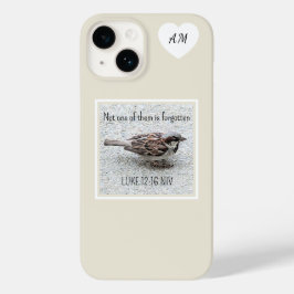 Cute Sparrow Bird Photo Bible Verse Simple Tan