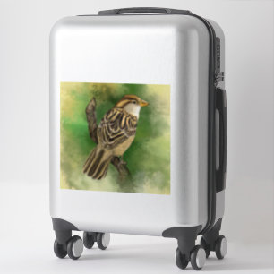 Cute Sparrow-etikett Klistermärken