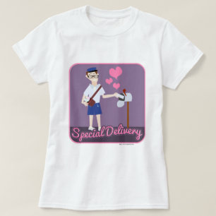 Cute Speciell Delivery Cute Flirty Kärlek Tecknad Tee Shirt
