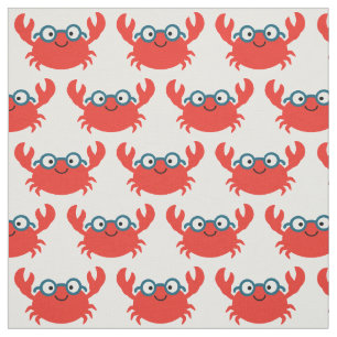 Cute Specky Crab-illustration Tyg