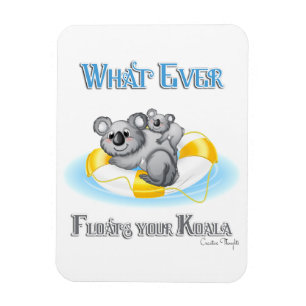 CUTE Spelar ingen roll Flyter din Koala Magnet