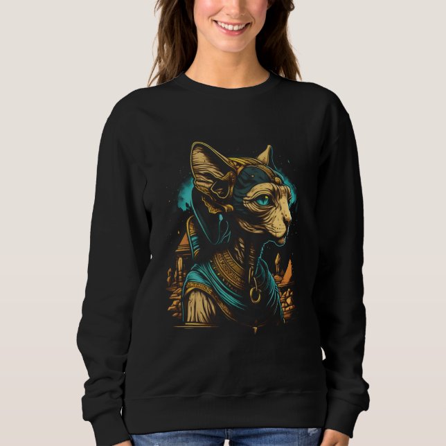 Cute Sphynx Cat  Egyptian Pharaoh Sphynx Cat Owner T Shirt (Framsida)