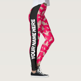 Cute Sphynx cat, rosa Leggings