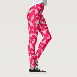 Cute Sphynx cat, rosa Leggings