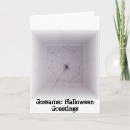 Cute Spider Gossamer Halloween Hälsning Kort