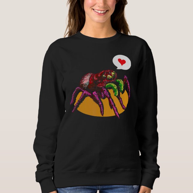 Cute Spider Heart Spiders Webben Cobweb Arachnophi T Shirt (Framsida)