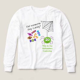 Cute Spider och Candy Barn T Shirt