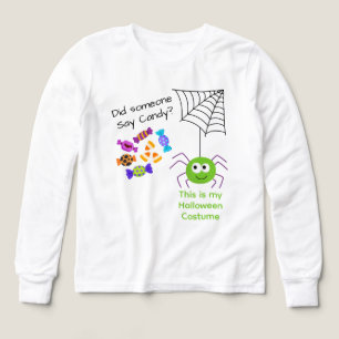 Cute Spider och Candy Barn T Shirt
