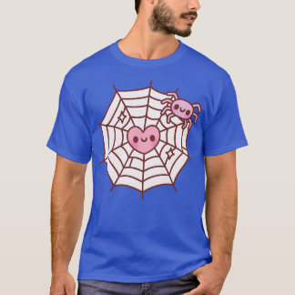 Cute Spider och hjärta som fångats i Spindelnät T Shirt