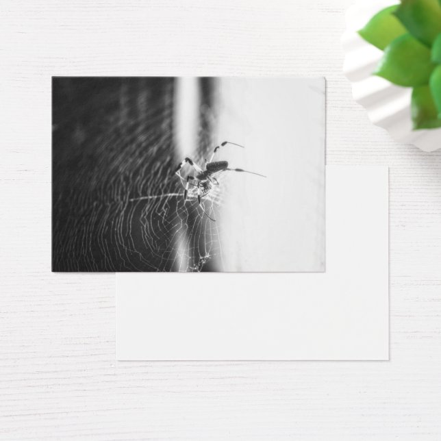Cute Spider Tangled Weave | Spider Älskare Gift Visitkort (Skivbord)