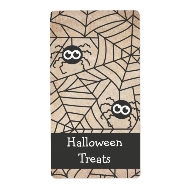 Cute Spiders, Halloween, Grunge och Gritty Fraktsedel (Framsidan)